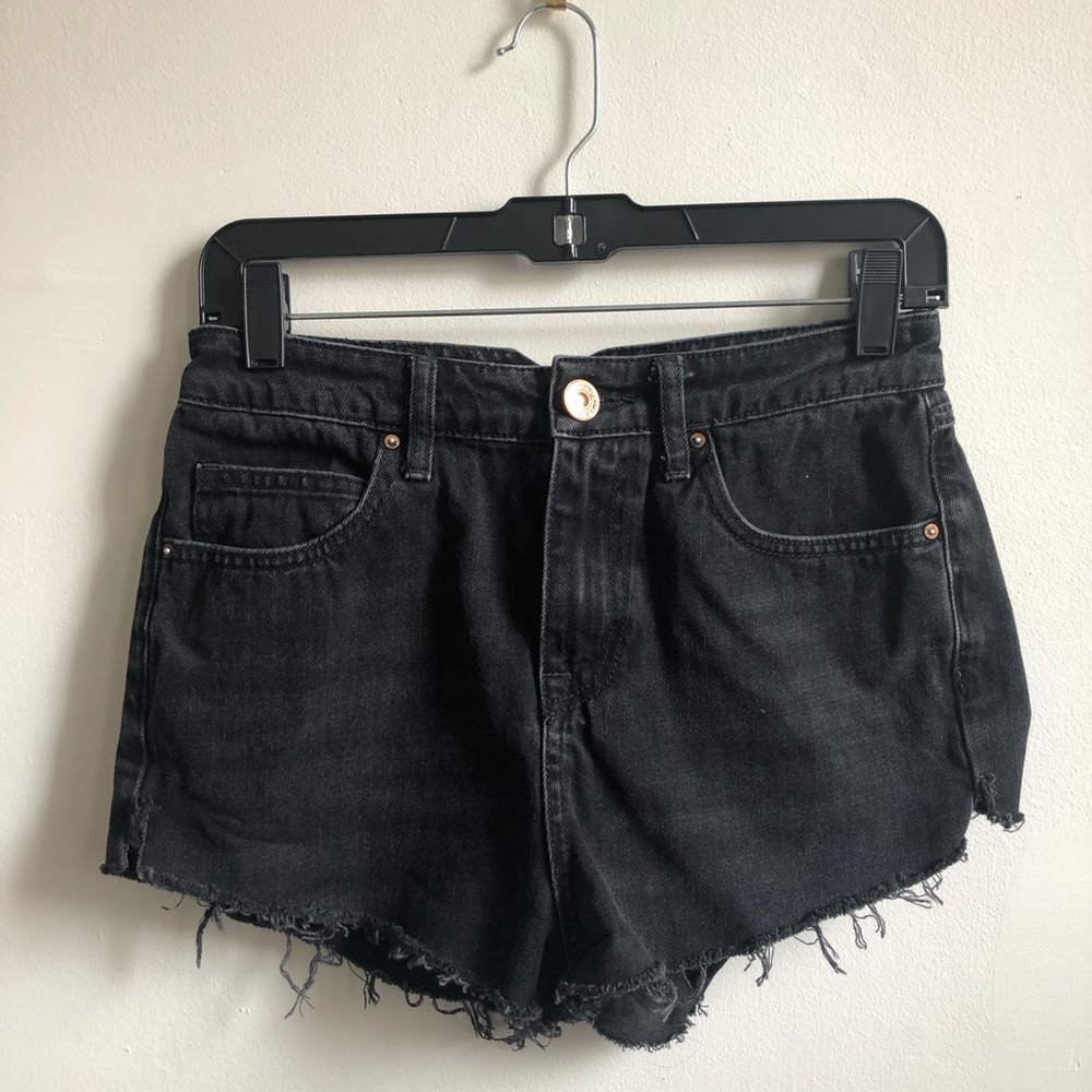 River Island Black Denim Shorts